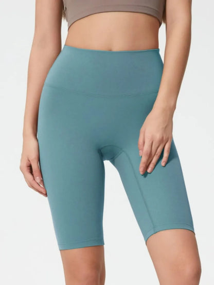Hazel Blues® |  Millennia High Rise Wide Waistband Active Shorts