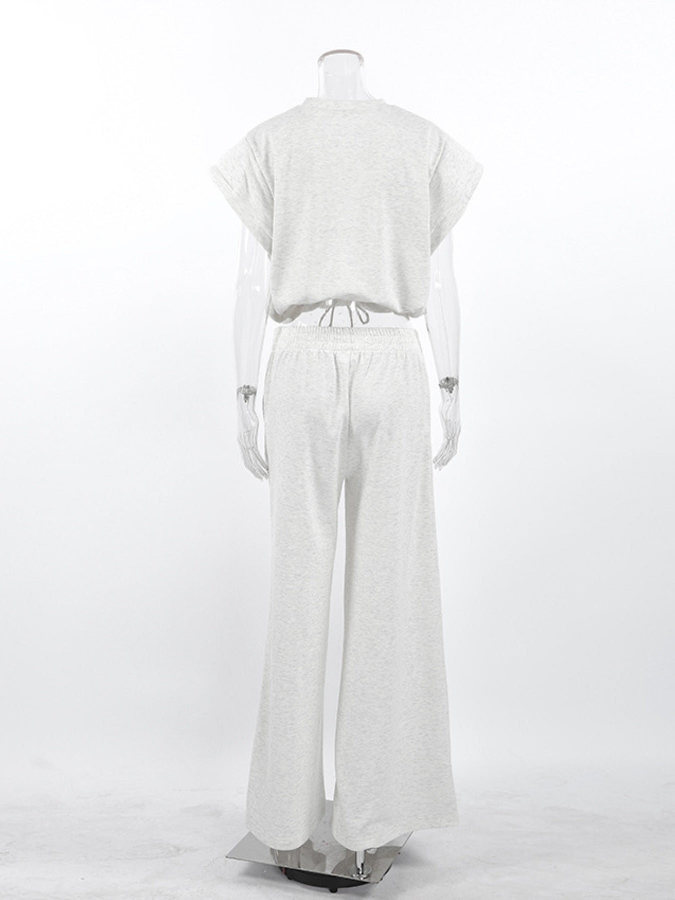 Hazel Blues® |  Round Neck Top and Wide Leg Pants Set