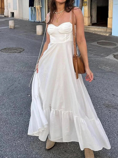 Hazel Blues® | Sweetheart Neck Tiered Maxi Dress