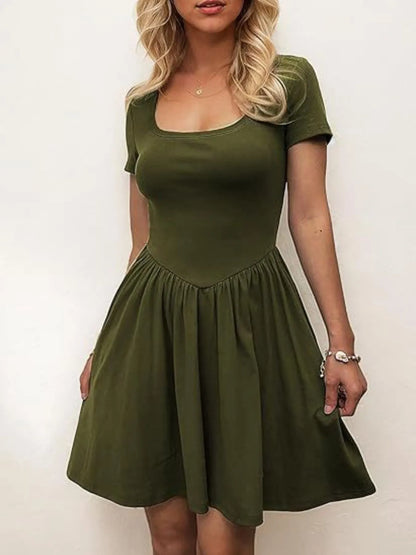 Hazel Blues® |  Short Sleeve Round Neck Mini Dress