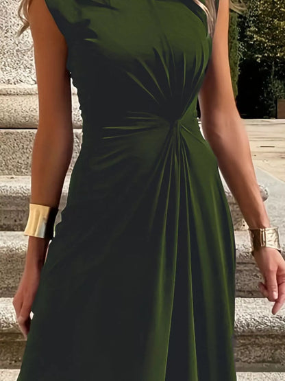 Hazel Blues® |  Twisted Round Neck Sleeveless Maxi Dress