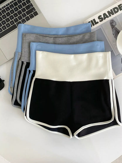 Hazel Blues® |  High Waist Contrast Trim Shorts