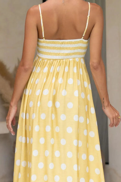 Hazel Blues® |  Polka Dot Square Neck Cami Dress