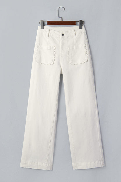 Hazel Blues® |  Sunny Scallop Pocket Jeans