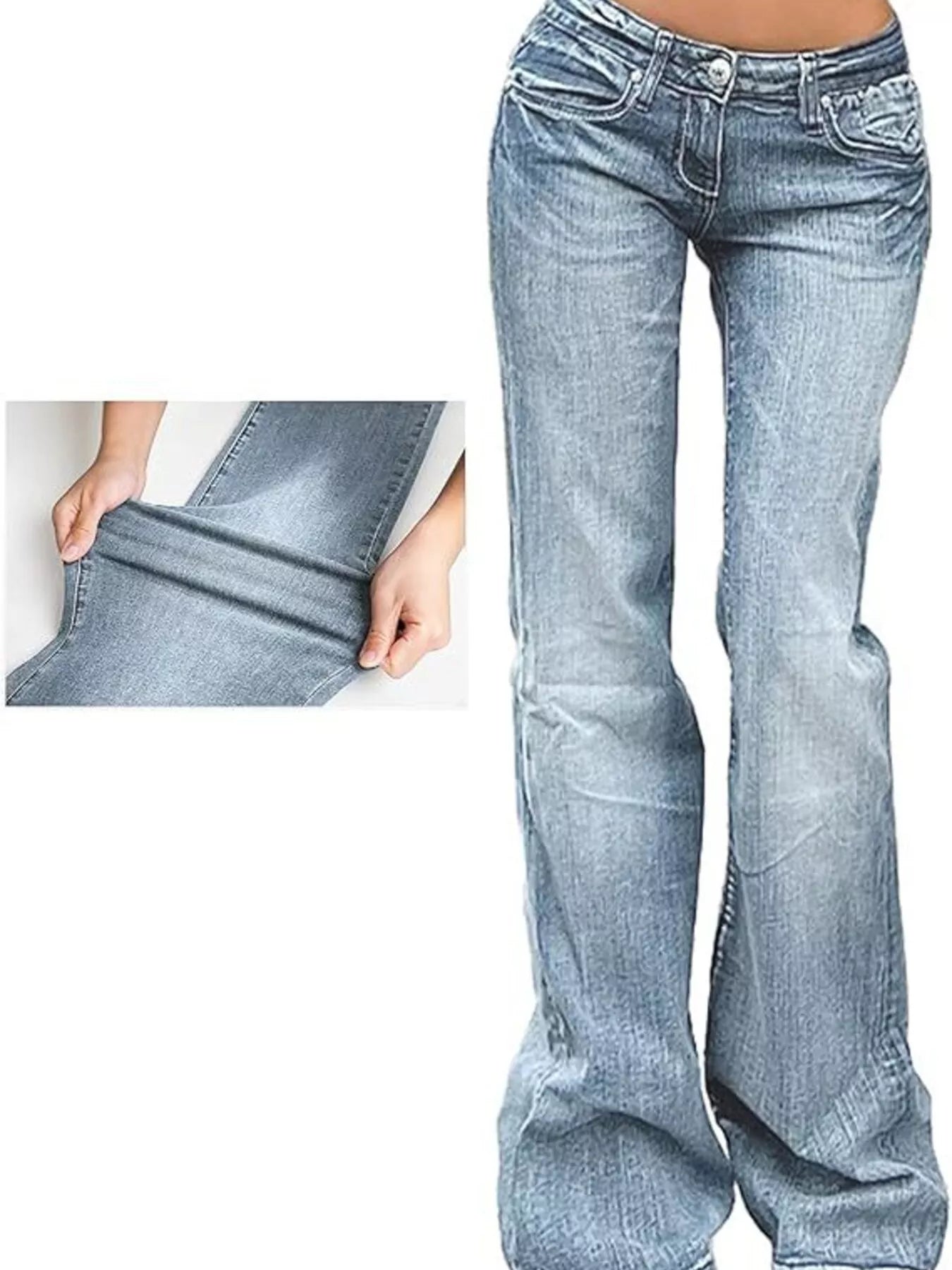 Hazel Blues® |  Low Rise Flare Jeans