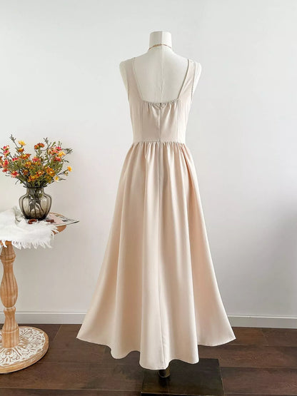 Hazel Blues® |  Square Neck Sleeveless A-Line Dress