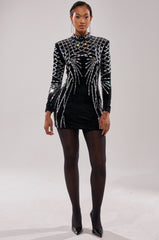 FIRECRACKER RHINESTONE MINI DRESS