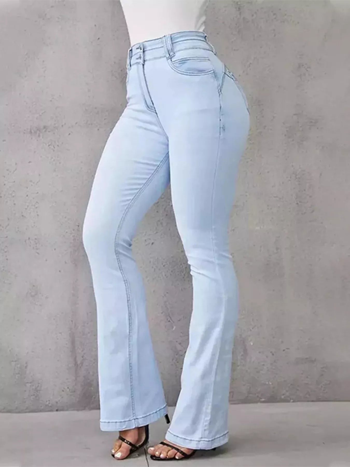 Hazel Blues® | Wash High-Waisted Flare Jeans