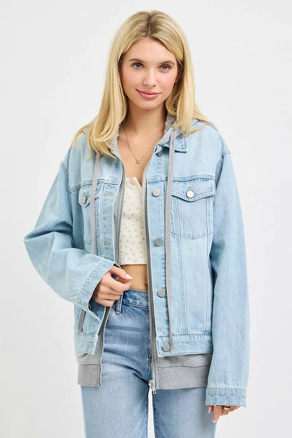 Hazel Blues® |  RISEN Oversized Hoodie Jacket