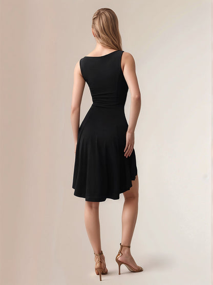 Hazel Blues® |  High-Low Round Neck Sleeveless Mini Dress