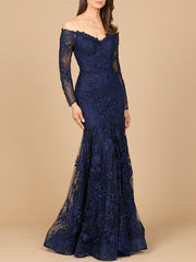 Lara Dresses 28977 Long Mermaid Beaded Formal Dress