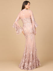 Lara Dresses 28978 Long Bell Sleeve Sleeve Formal Evening Dress