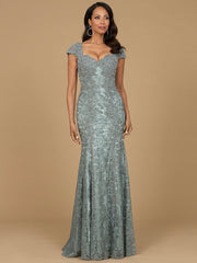 Lara Dresses 28980 Fitted Lace Long Formal Mermaid Dress