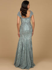 Lara Dresses 28980 Fitted Lace Long Formal Mermaid Dress
