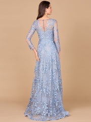 Lara Dresses 28987 Long Sleeve Formal A Line Lace Evening Dress