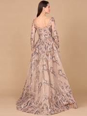 Lara Dresses 28990 Long Sleeve Formal Overskirt Evening Dress