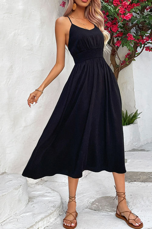 Hazel Blues® |  Perfee Spaghetti Strap Scoop Neck Midi Dress