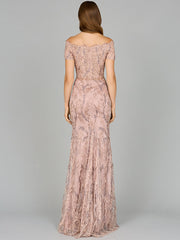 Lara Dresses 29002 Long Mermaid Formal Lace Prom Dress