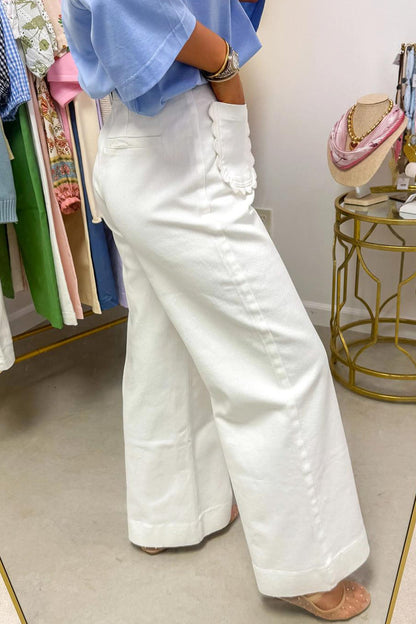 Hazel Blues® |  Sunny Scallop Pocket Jeans