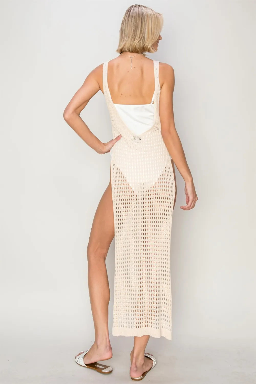 Hazel Blues® |  HYFVE Crochet Backless Cover Up Dress