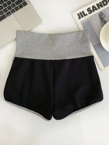 Hazel Blues® |  High Waist Contrast Trim Shorts