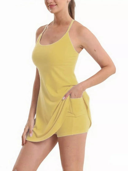 Hazel Blues® |  Scoop Neck Cami and Shorts Active Set