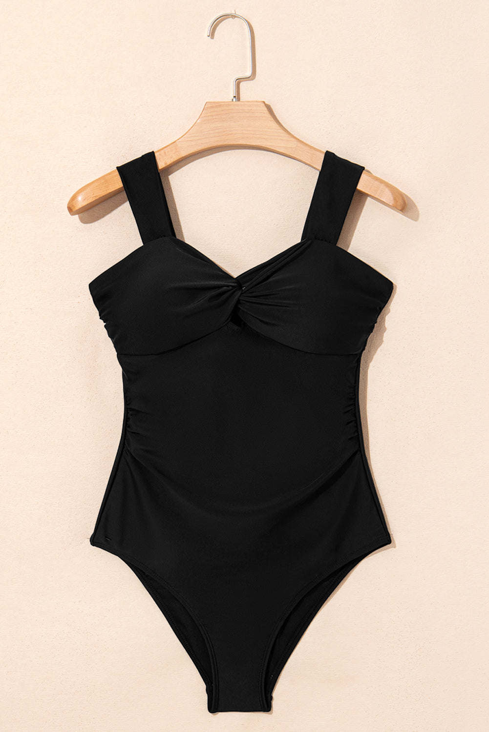 Hazel Blues® | Black Cut out Twist Bowknot Backless One Piece Swimsuit