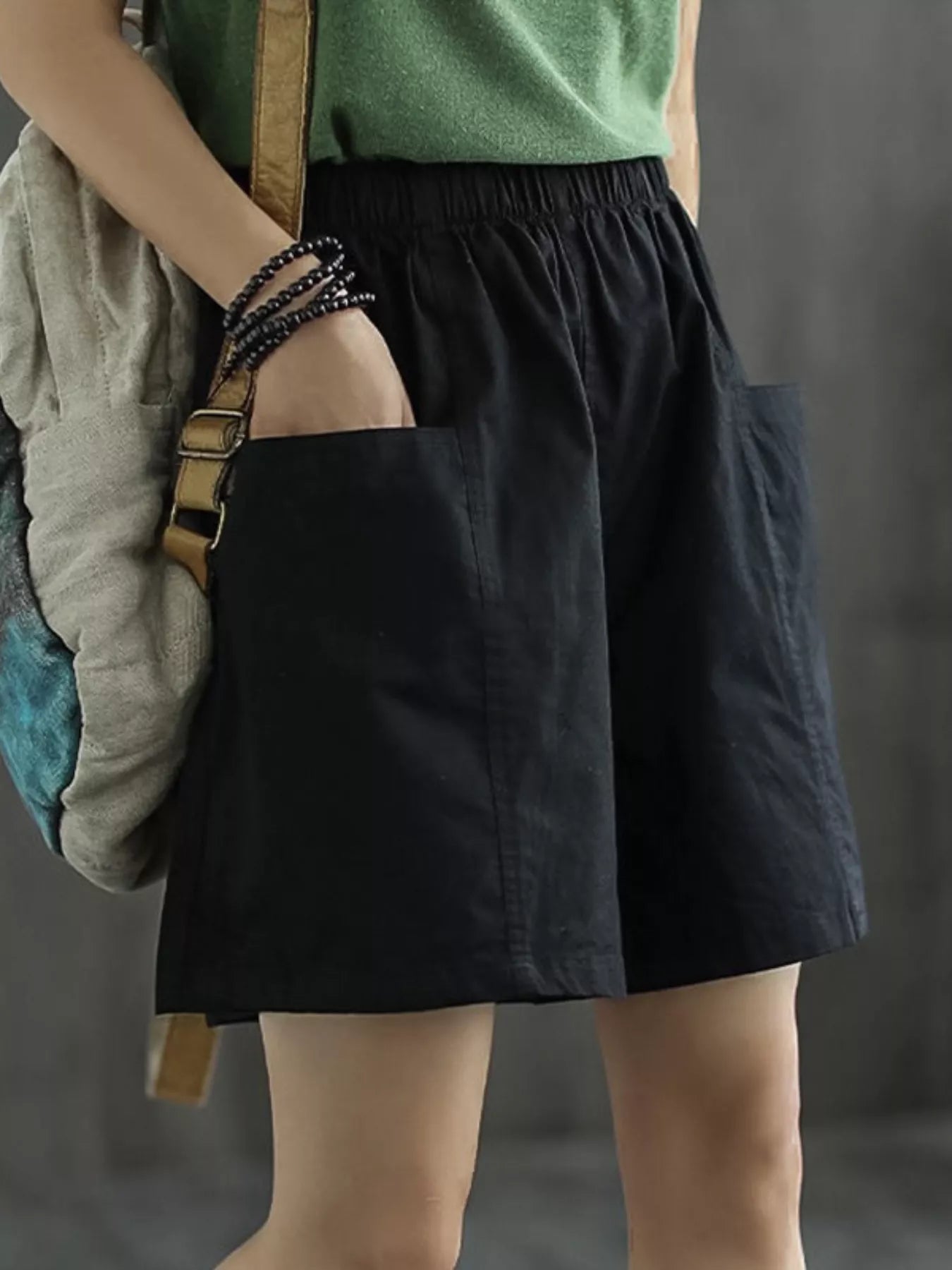 Hazel Blues® |  Elastic Waist Casual Shorts