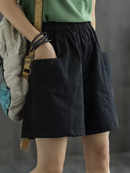Hazel Blues® |  Elastic Waist Casual Shorts