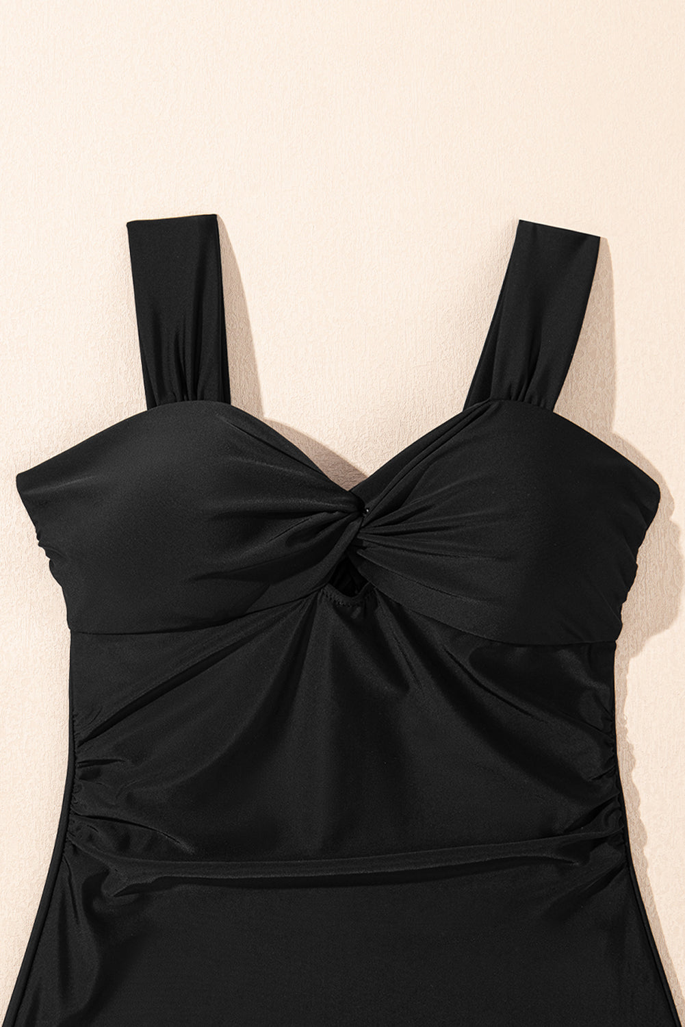Hazel Blues® | Black Cut out Twist Bowknot Backless One Piece Swimsuit