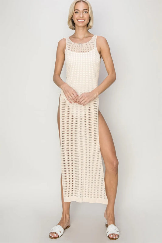 Hazel Blues® |  HYFVE Crochet Backless Cover Up Dress