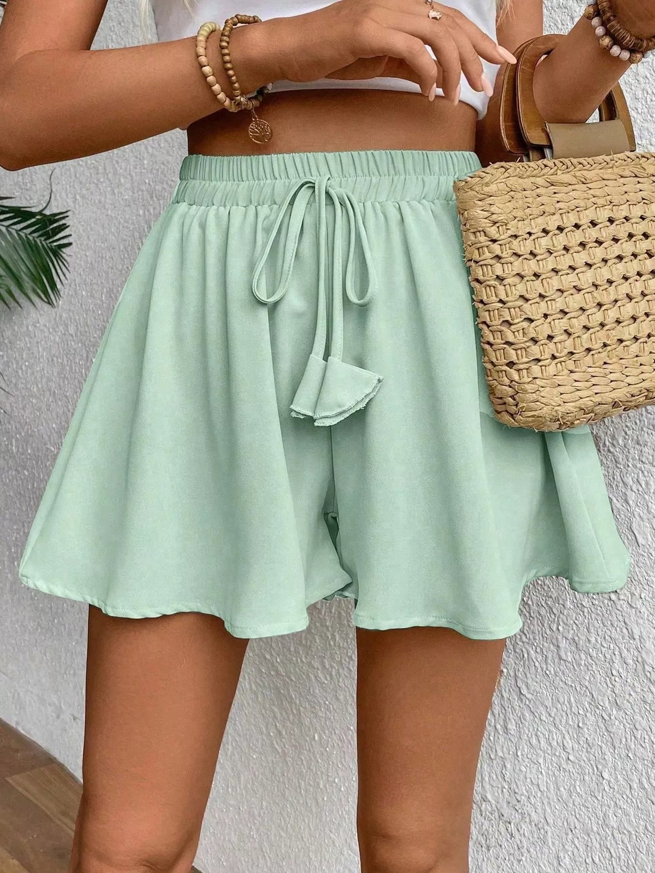 Hazel Blues® |  Flowy Drawstring Waist Shorts