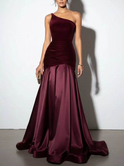 Hazel Blues® |  Single Shoulder Floor Length Dress