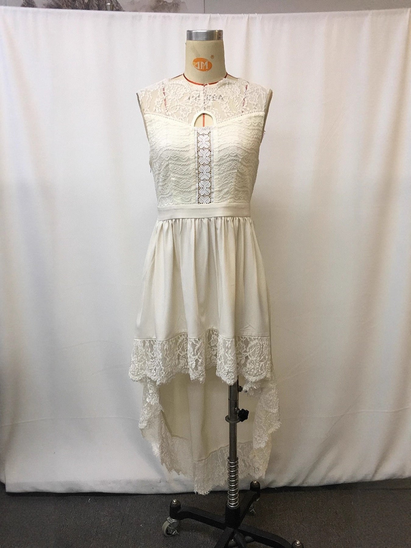 Hazel Blues® | Lace Trim High-Low Dress