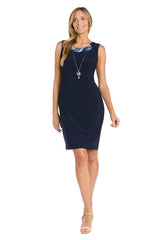 Short Metallic Dress Mother of the Bride Jacket R&M Richards 3269