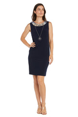 Short Printed Jacket Dress Petite Two Piece R&M Richards 3329P