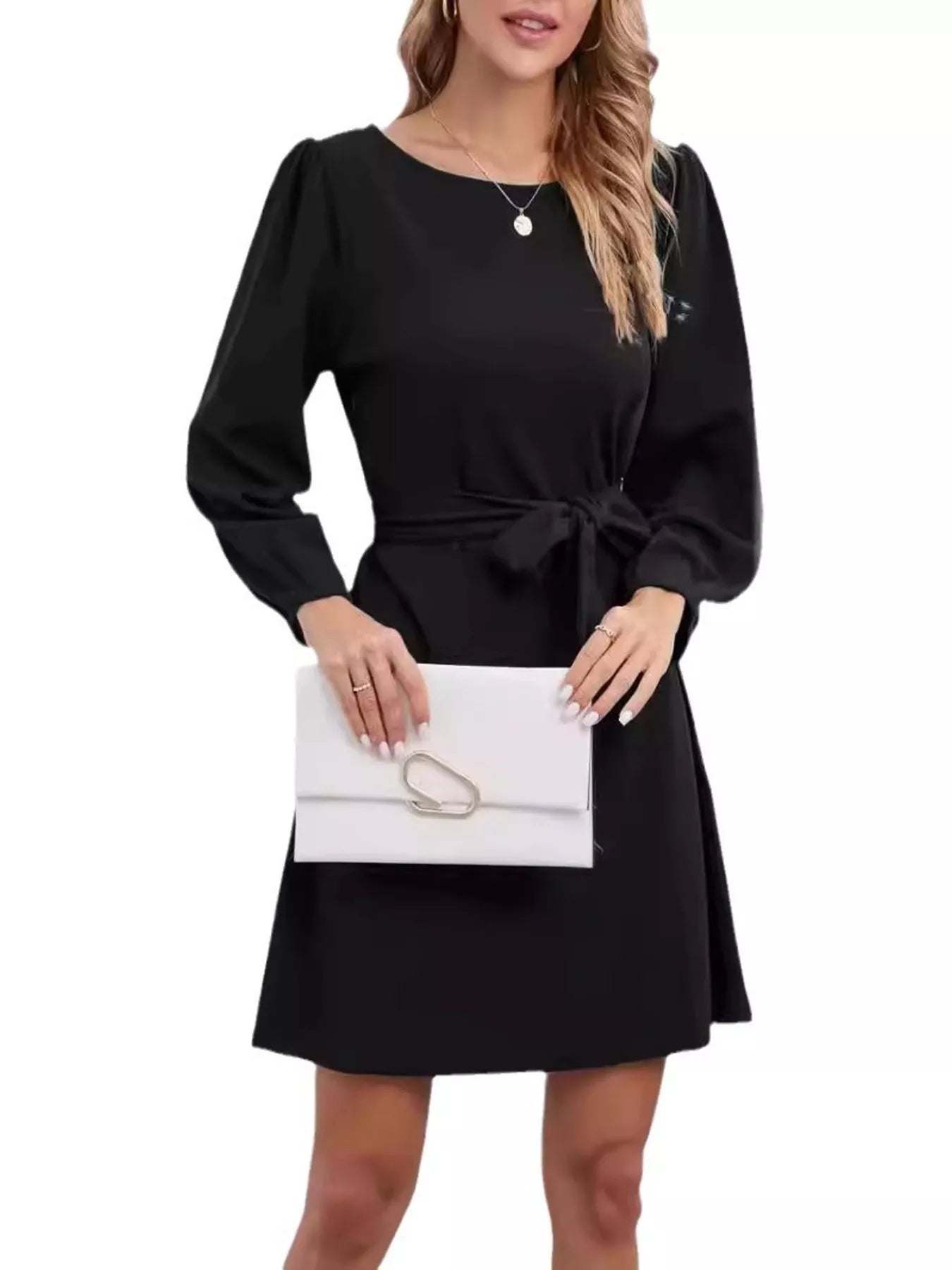 Hazel Blues® |  Tie-Waist Mini Dress