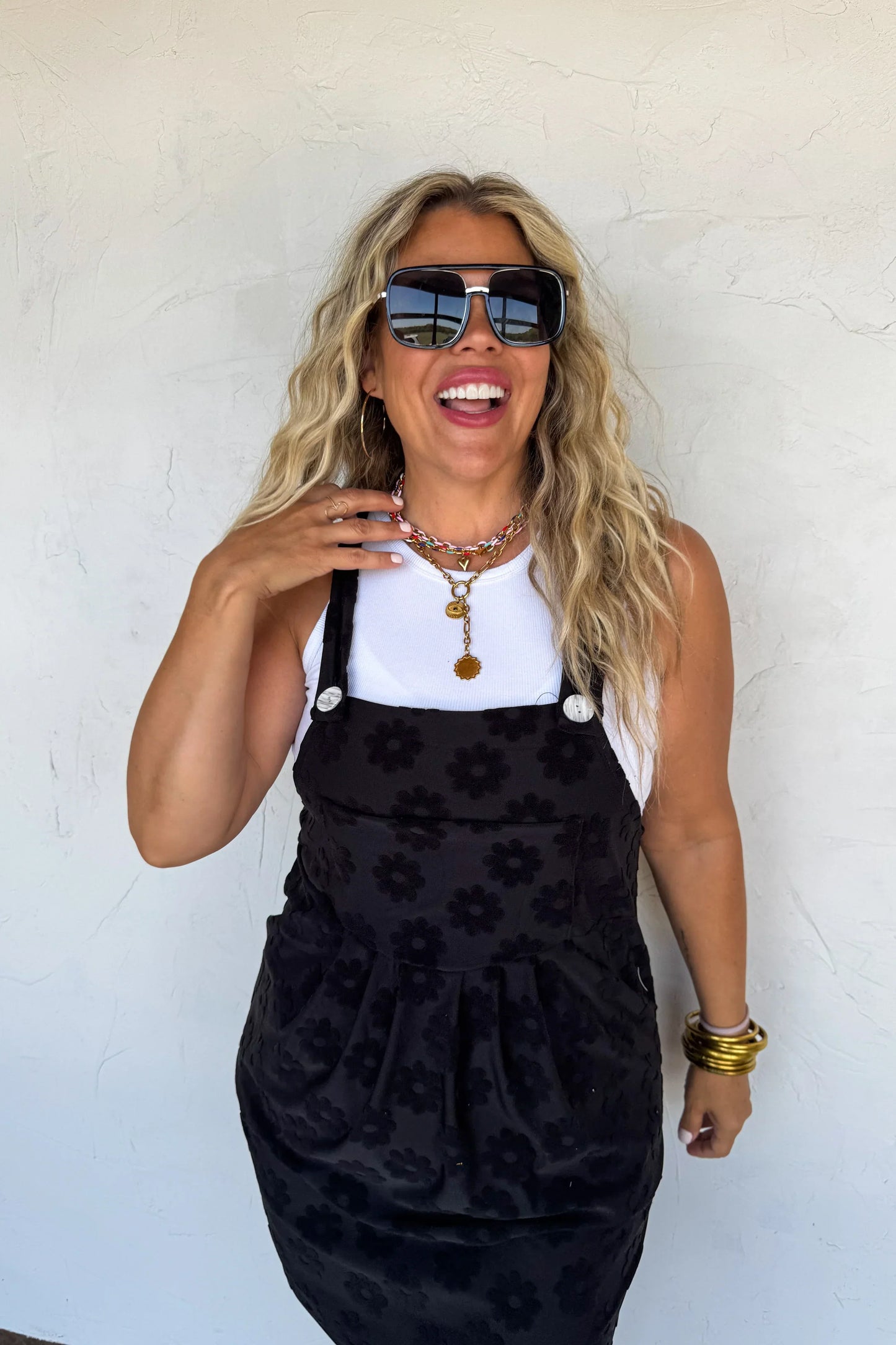 Hazel Blues® |  Sunshine & Daisies Overall Dress