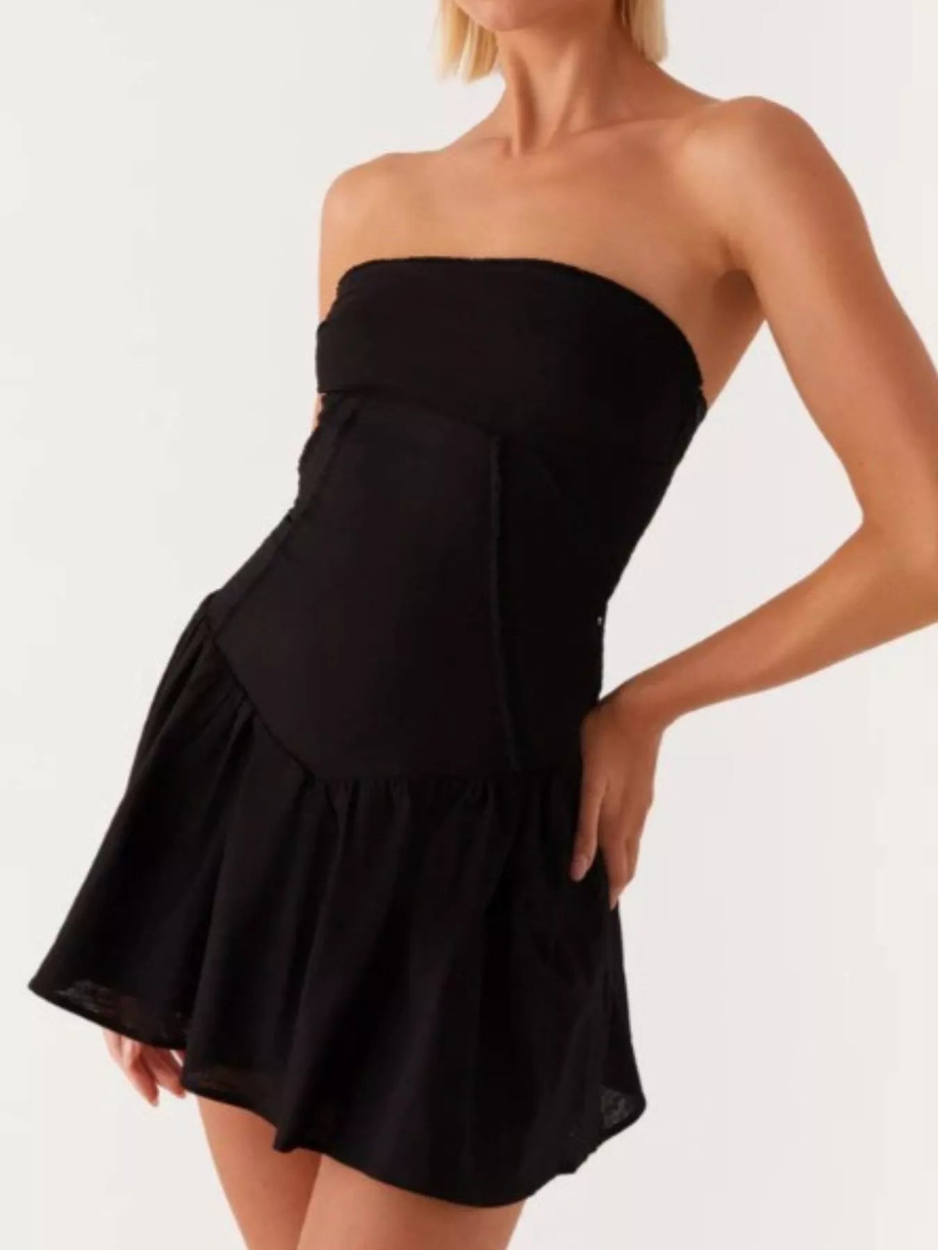 Hazel Blues® |  Lace Up Back Tube Dress