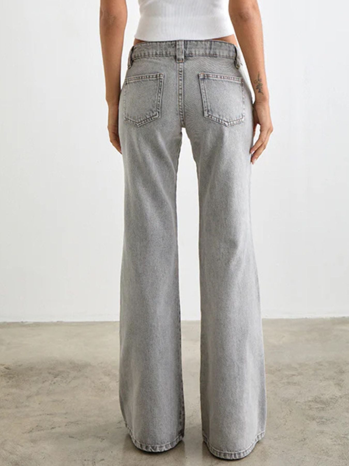Hazel Blues® |  Low Rise Flare Leg Jeans