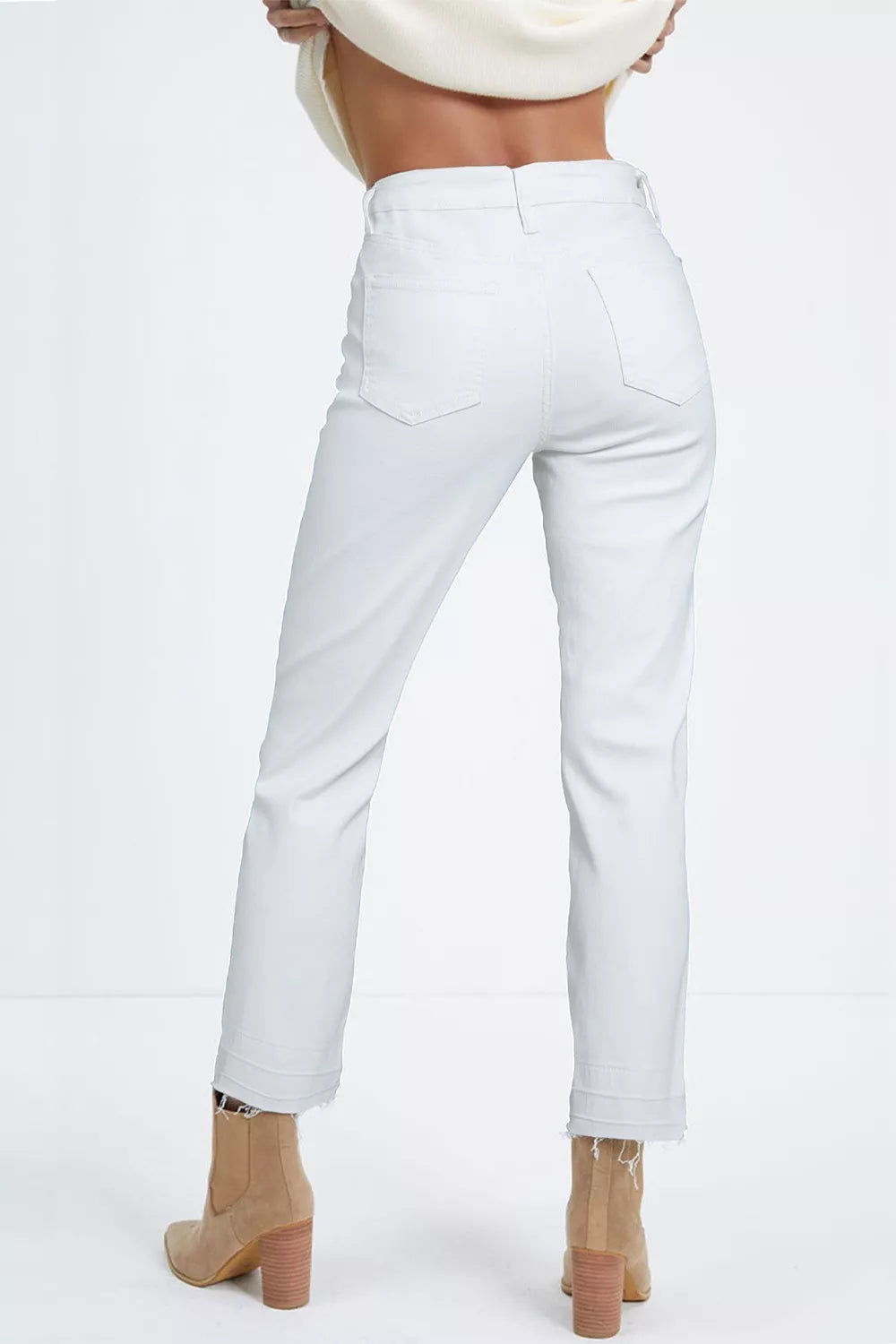 Hazel Blues® |  High-Waisted Straight Leg Jeans
