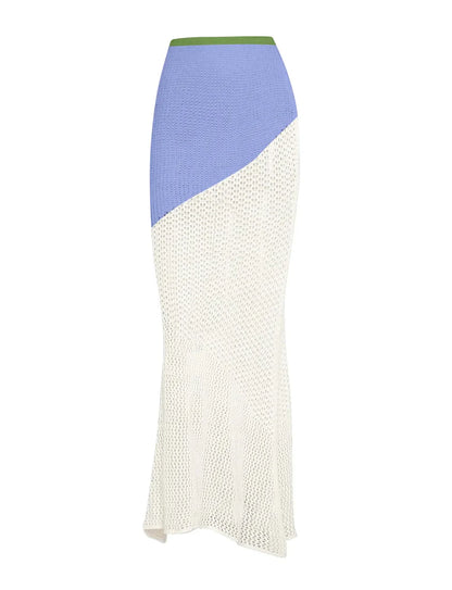 Hazel Blues® |  Tied Long Sleeve Top and Skirt Cover Up Set