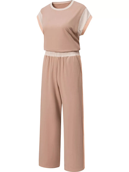 Hazel Blues® |  Color Block Detail Casual Two-piece Set