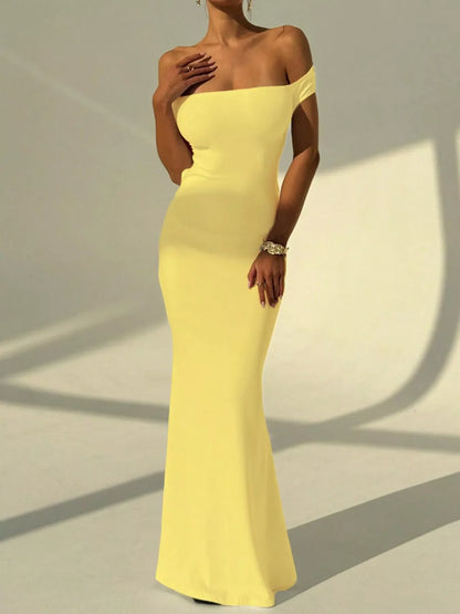Hazel Blues® |  Backless Off-Shoulder Bodycon Mermaid Maxi Dress