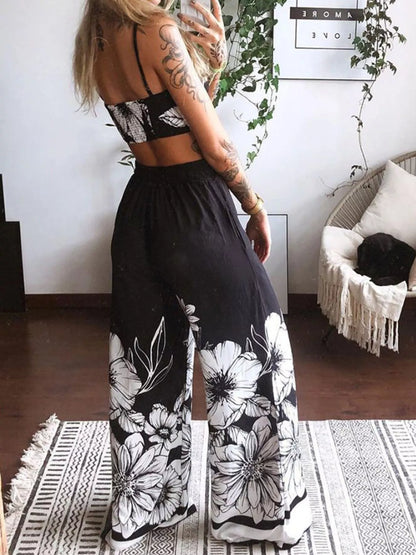 Hazel Blues® |  Boho Butterfly Print Top and Pants Set