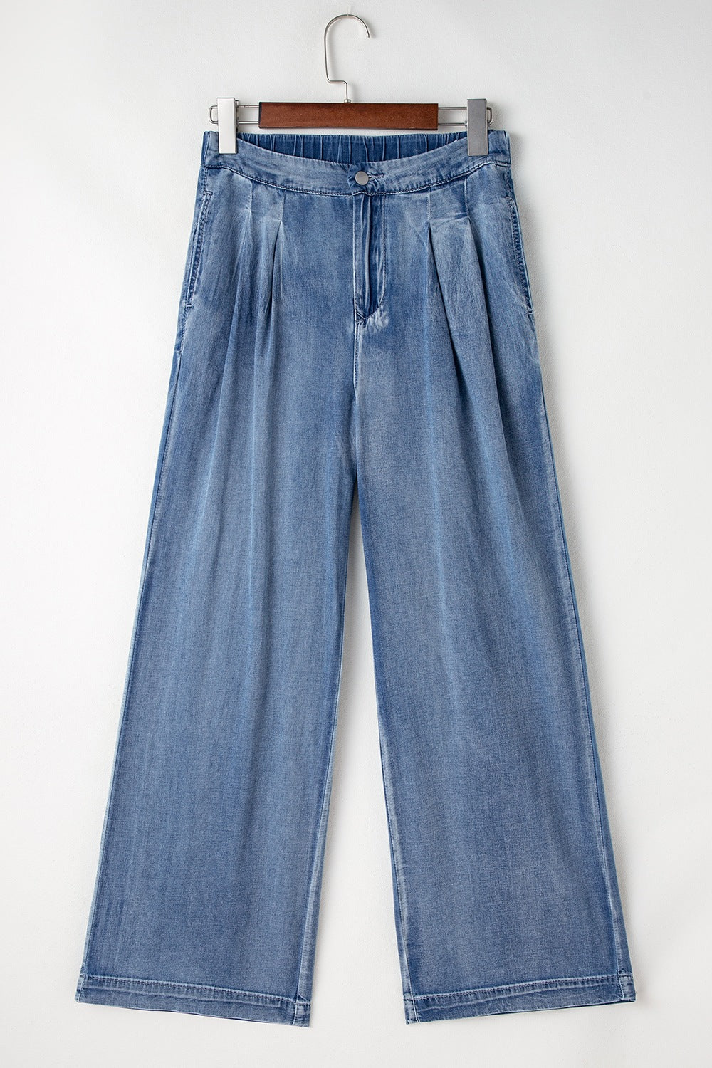 Hazel Blues® |  High-Waisted Wide-Leg Jeans