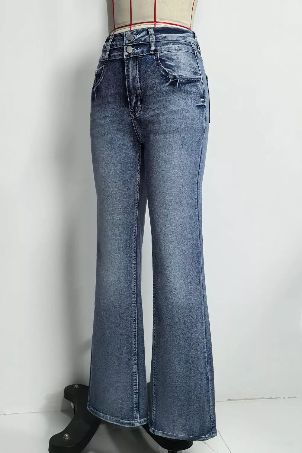 Hazel Blues® |  High-Waisted Flare Leg Jeans