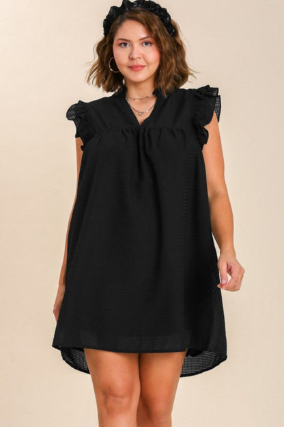 Hazel Blues® | Umgee Layered Ruffle Sleeve Mini Dress
