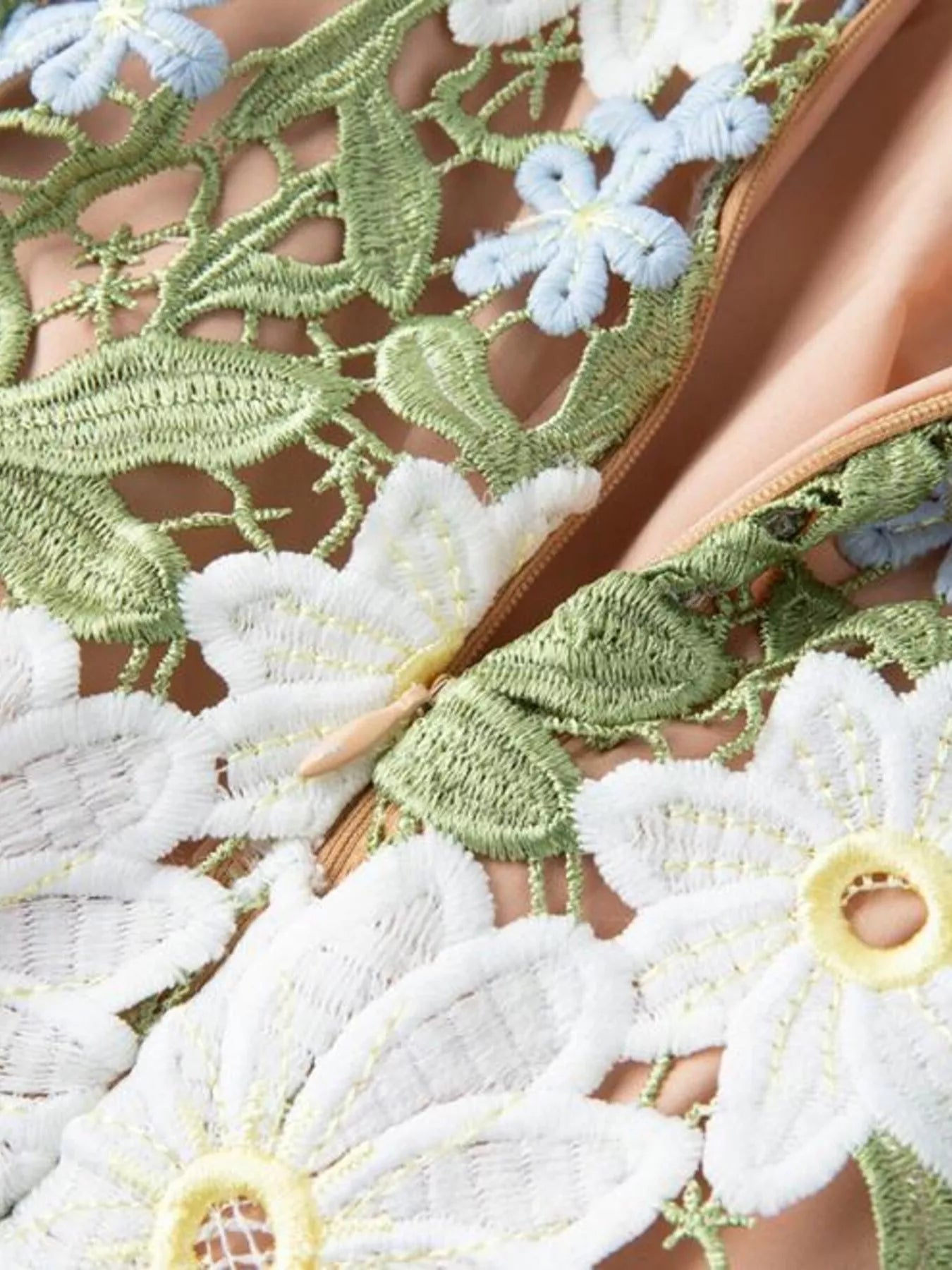 Hazel Blues® |  Floral Embroidered Maxi Dress