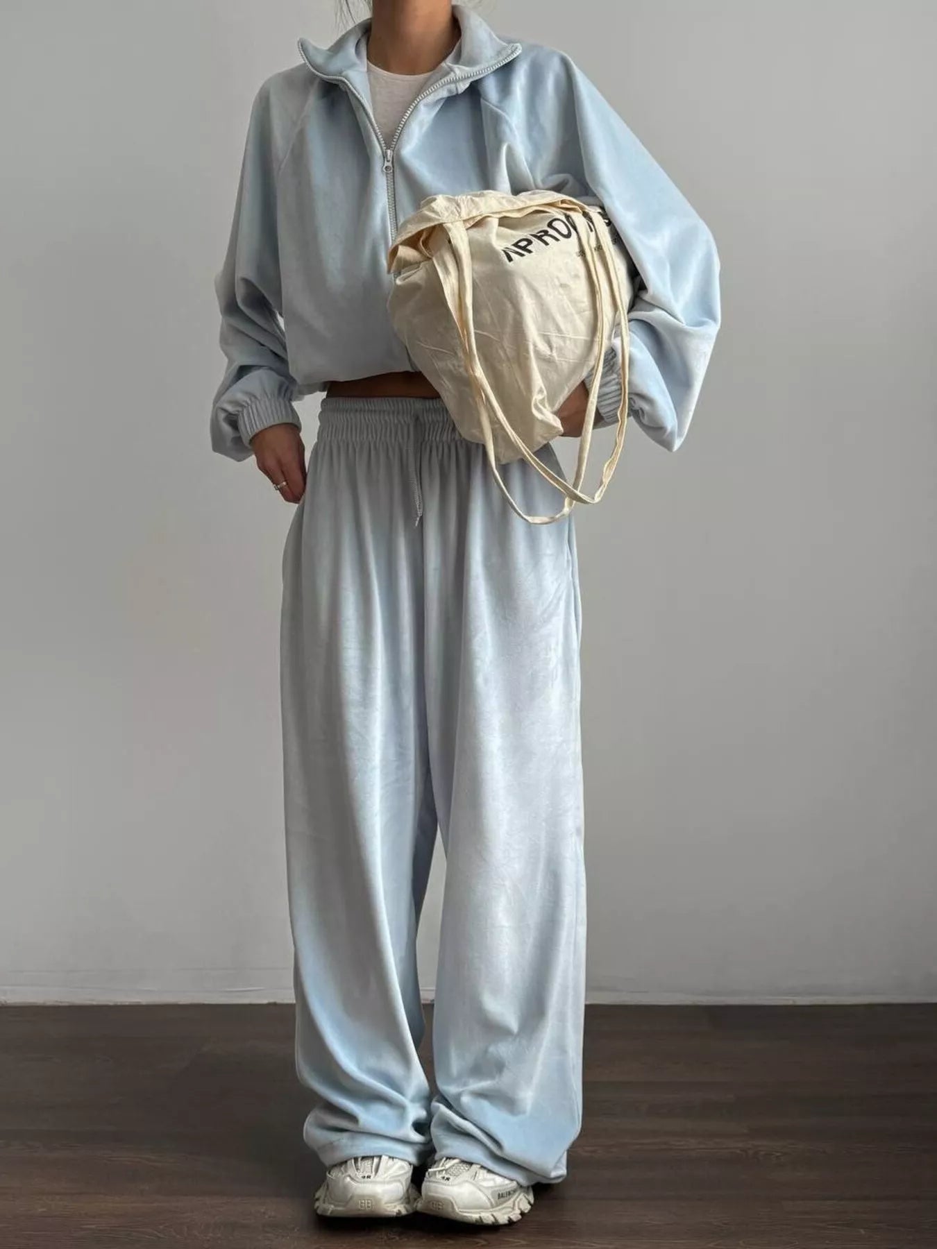 Hazel Blues® |  Zip Up Long Sleeve Outerwear and Pants Set